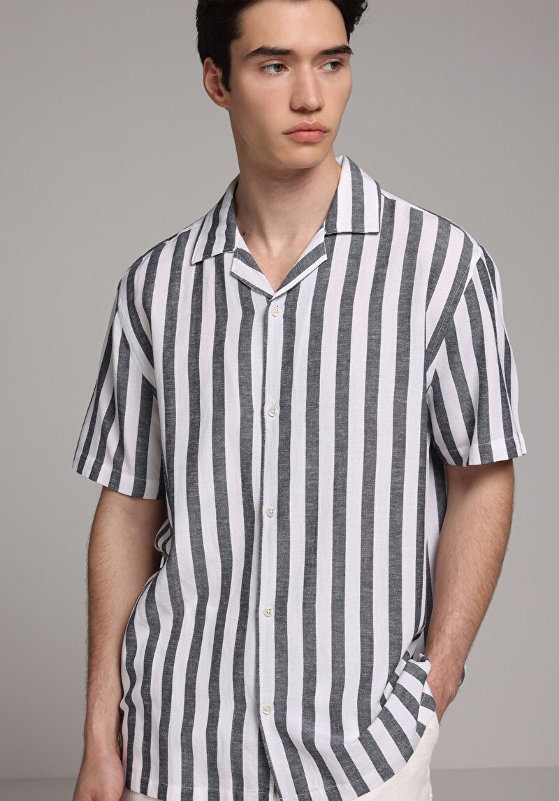 Зображення Сорочка З Коротким Рукавом Чоловіча Синя