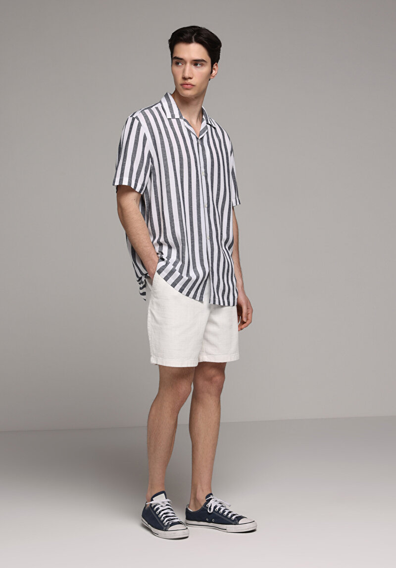 Зображення Сорочка З Коротким Рукавом Чоловіча Синя