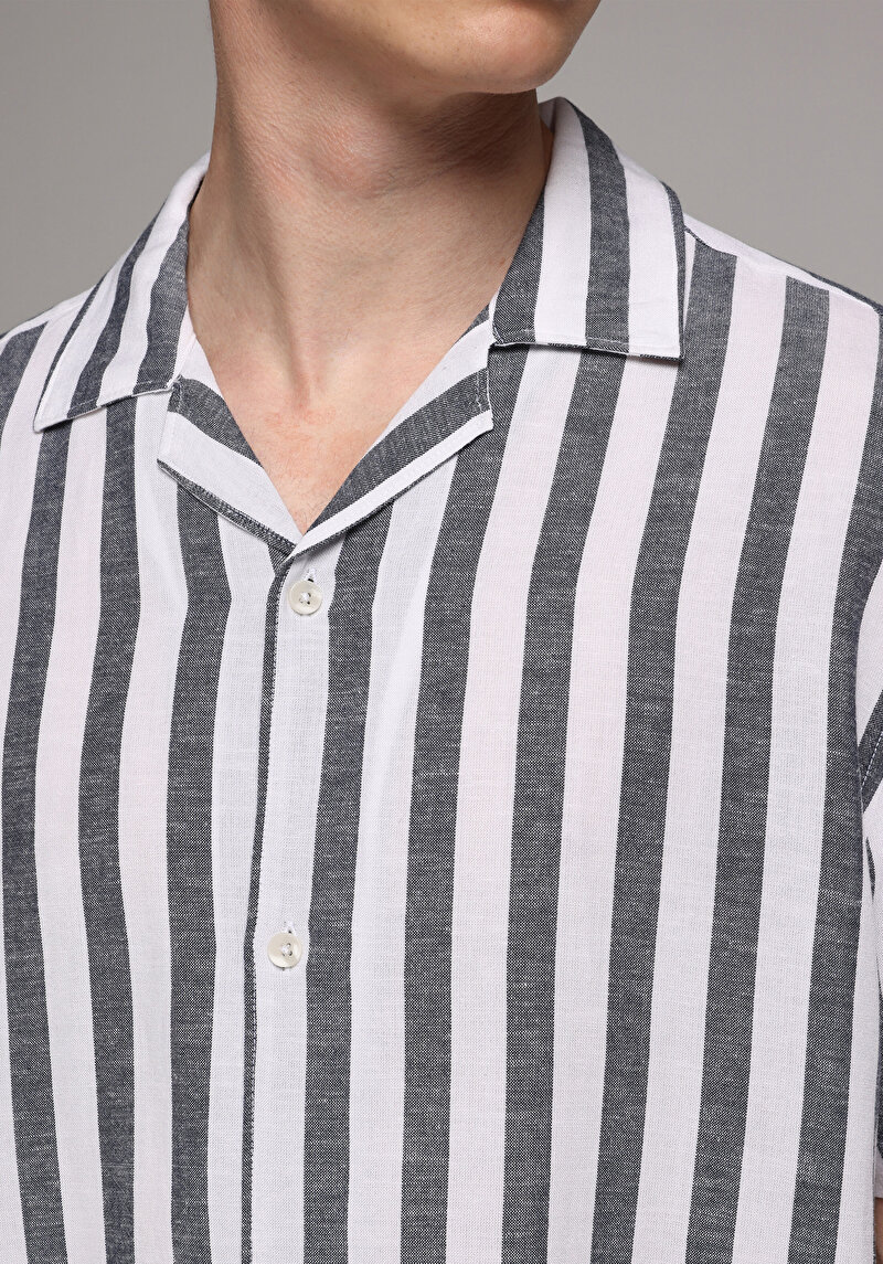 Зображення Сорочка З Коротким Рукавом Чоловіча Синя