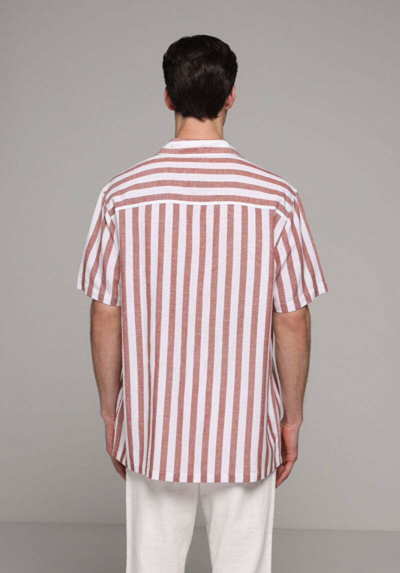 Зображення Сорочка З Коротким Рукавом Чоловіча Помаранчева