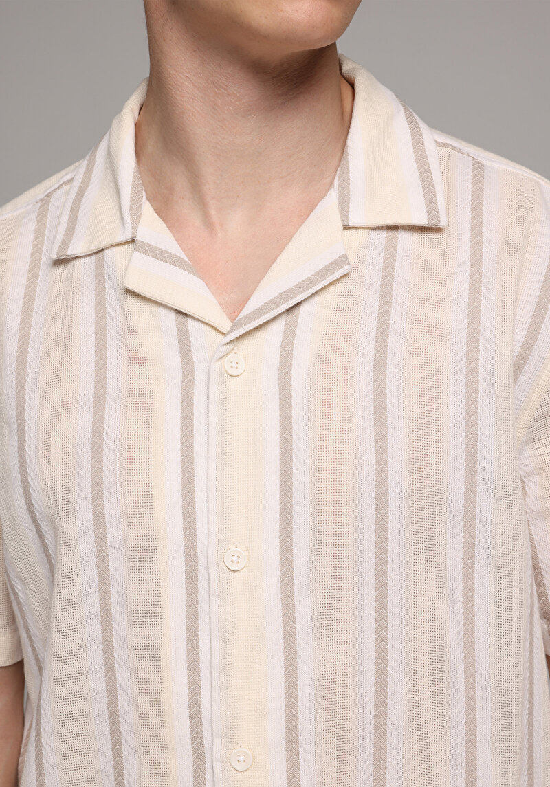 Зображення Сорочка З Коротким Рукавом Чоловіча Коричнева