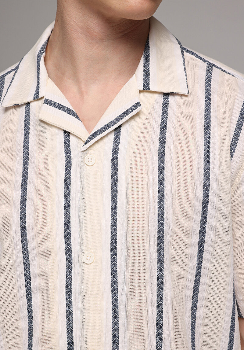 Зображення Сорочка З Коротким Рукавом Чоловіча Синя