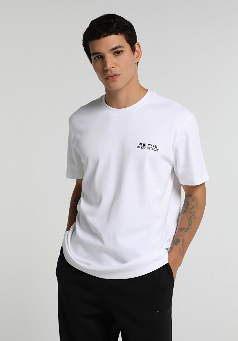 Зображення Футболка З Коротким Рукавом Чоловіча Біла