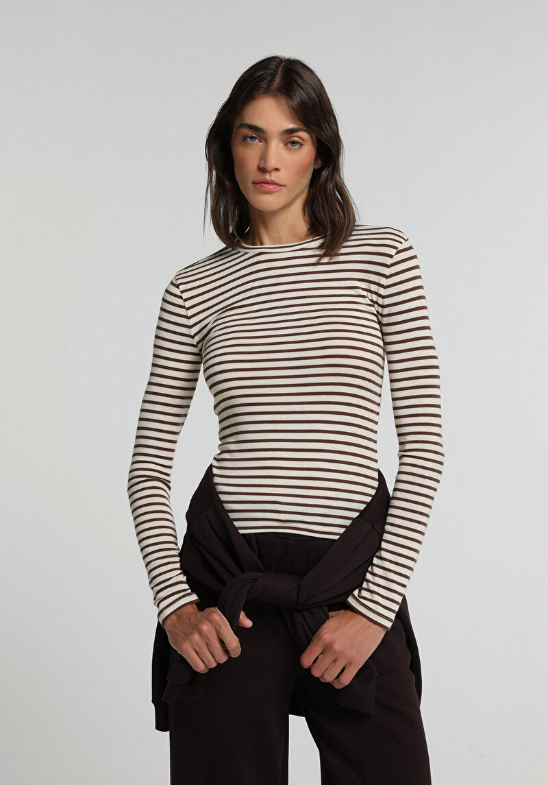 Зображення Пуловер Жіночий Коричневий