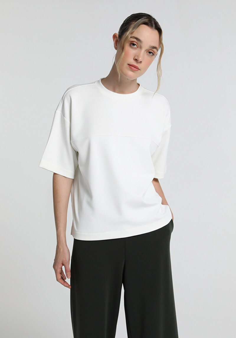 Зображення Светр Із Коротким Рукавом Жіночий Білий