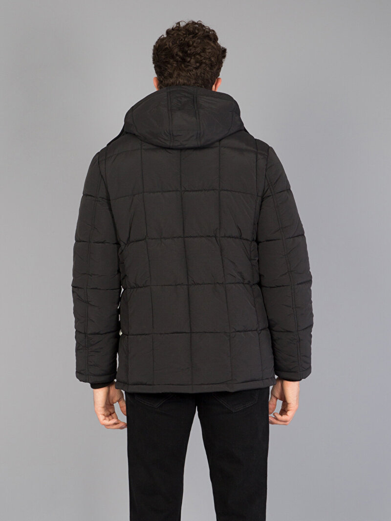 Показати інформацію про Пальто Чоловіче Чорне Вузького Крою Cl1022421