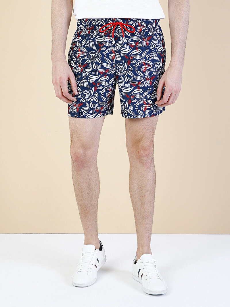 Показати інформацію про Пляжні Шорти Чоловічі Сині Класичного Крою Cl1033495