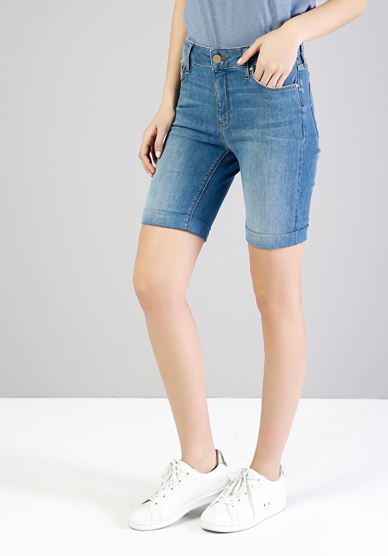 Зображення Шорти Жіночі Блакитні Cl1036043