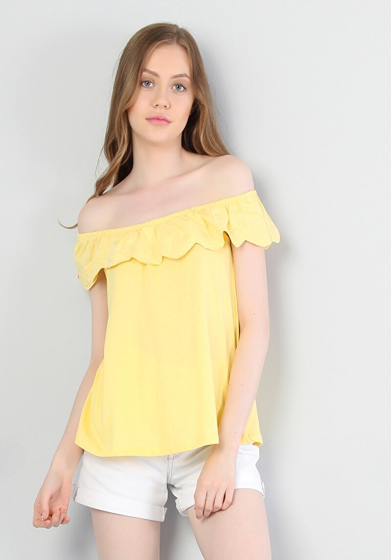 Зображення Футболка З Коротким Рукавом Жіноча Жовта  Cl1040457