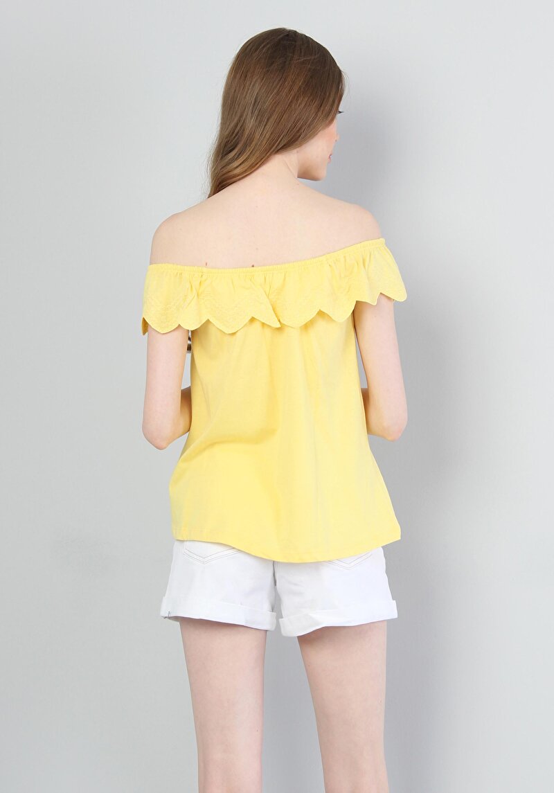 Показати інформацію про Футболка З Коротким Рукавом Жіноча Жовта  Cl1040457