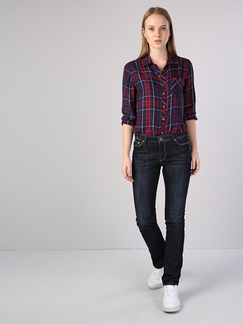 Зображення 703 Carla Джинси Жіночі Блакитні Вузького Крою Cl1041307