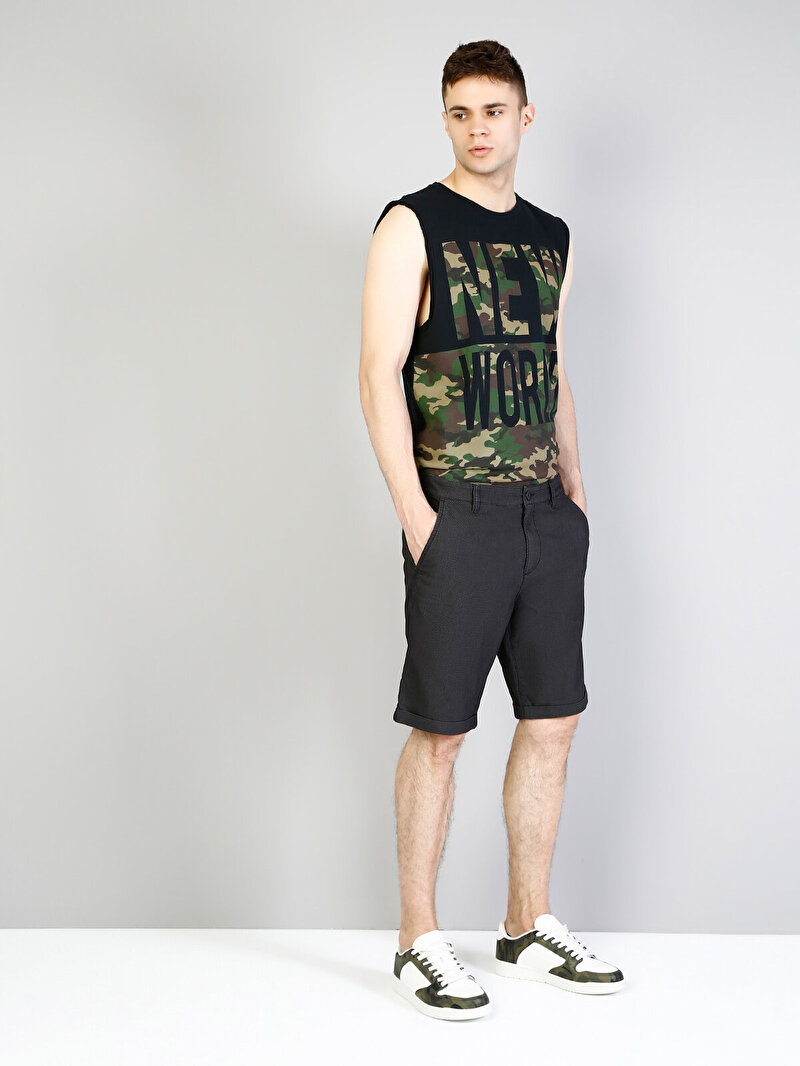 Показати інформацію про Шорти Чоловічі Сірі Класичного Крою Cl1033222