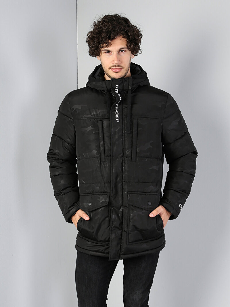 Показати інформацію про Пальто Чоловіче Чорне Оверсайз Cl1035965