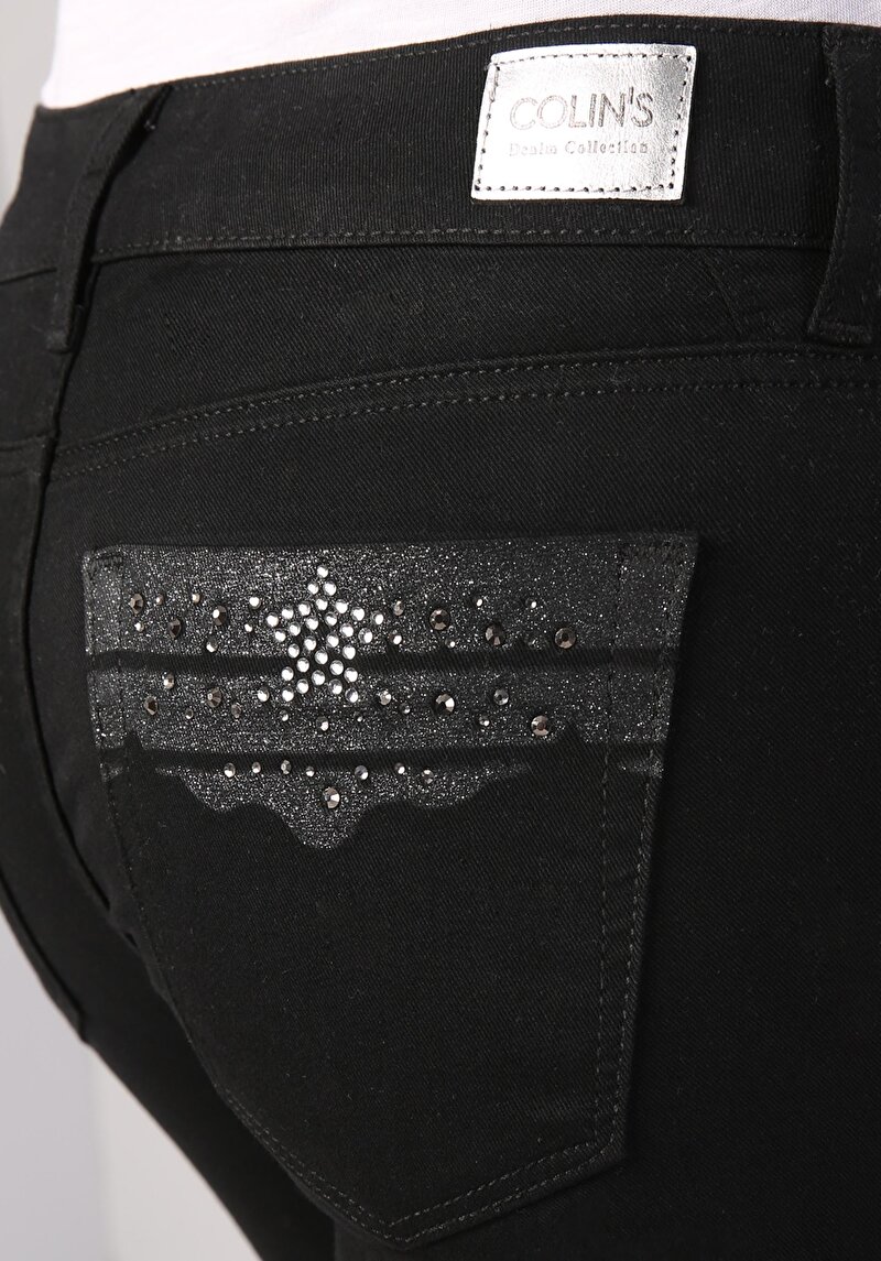 Показати інформацію про 757 Sally Джинси Жіночі Чорні Супер Вузького Крою Cl1041709