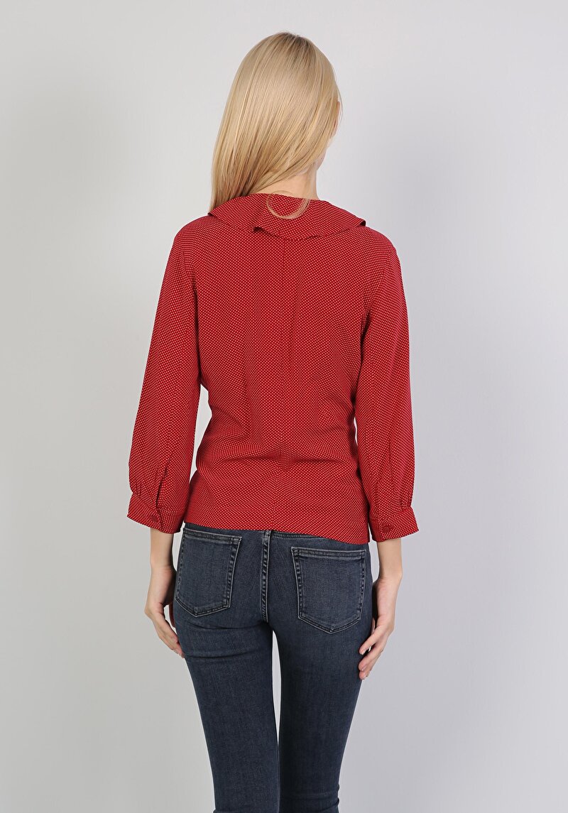 Зображення Сорочка З Довгим Рукавом Жіноча Червона Cl1041525