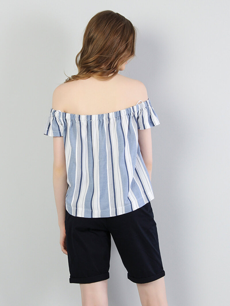 Зображення Сорочка З Коротким Рукавом Жіноча Блакитна Cl1033545