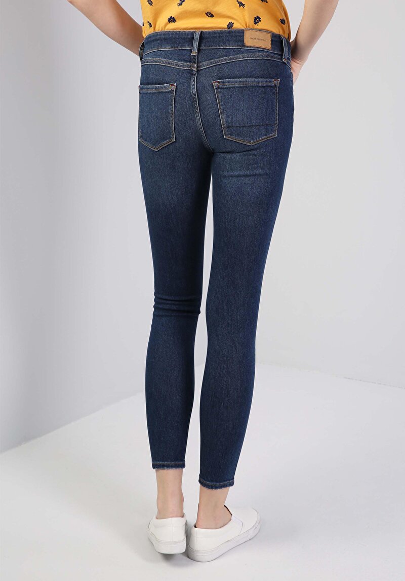 Показати інформацію про 757 Sally Джинси Жіночі Сині Супер Вузького Крою Cl1043825