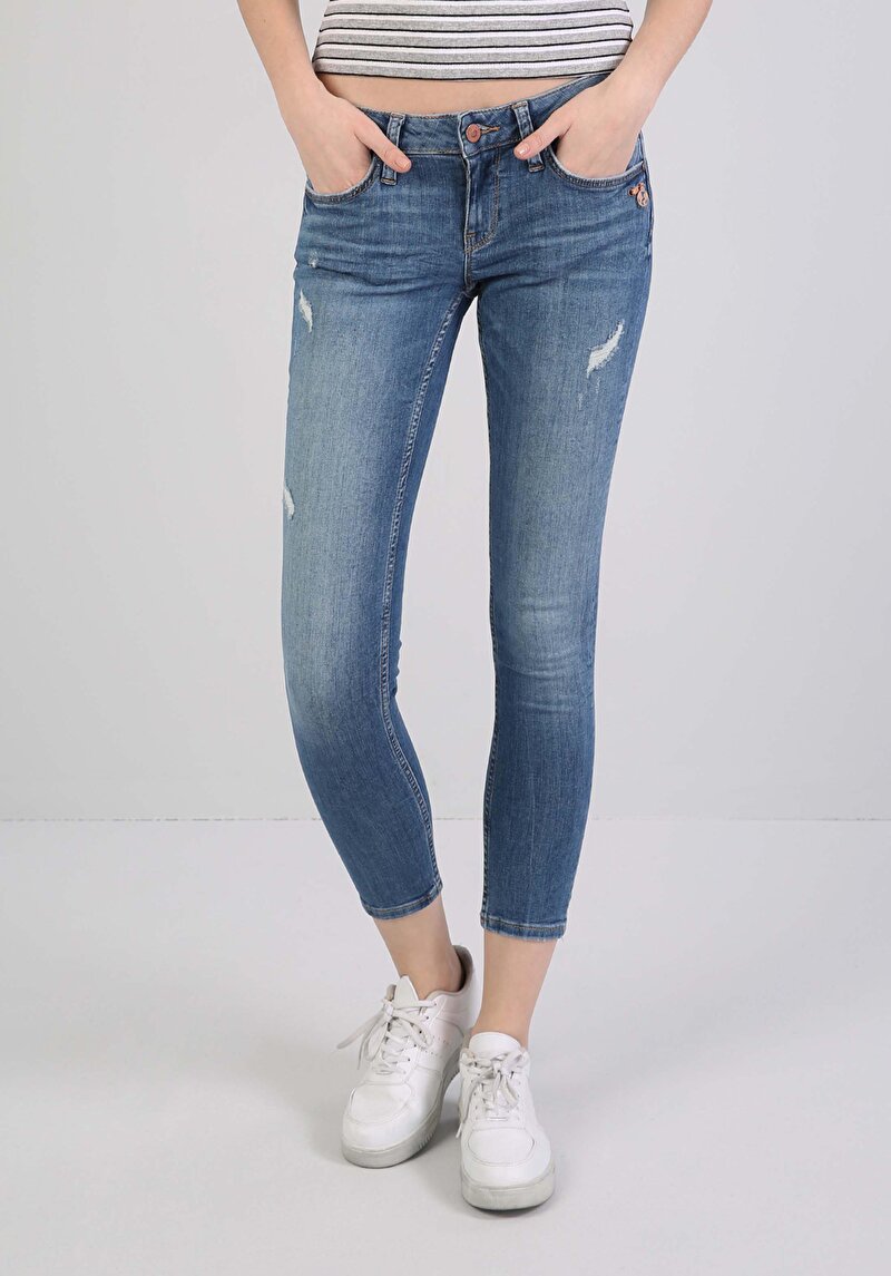 Показати інформацію про 757 Sally Джинси Жіночі  Супер Вузького Крою Cl1043824