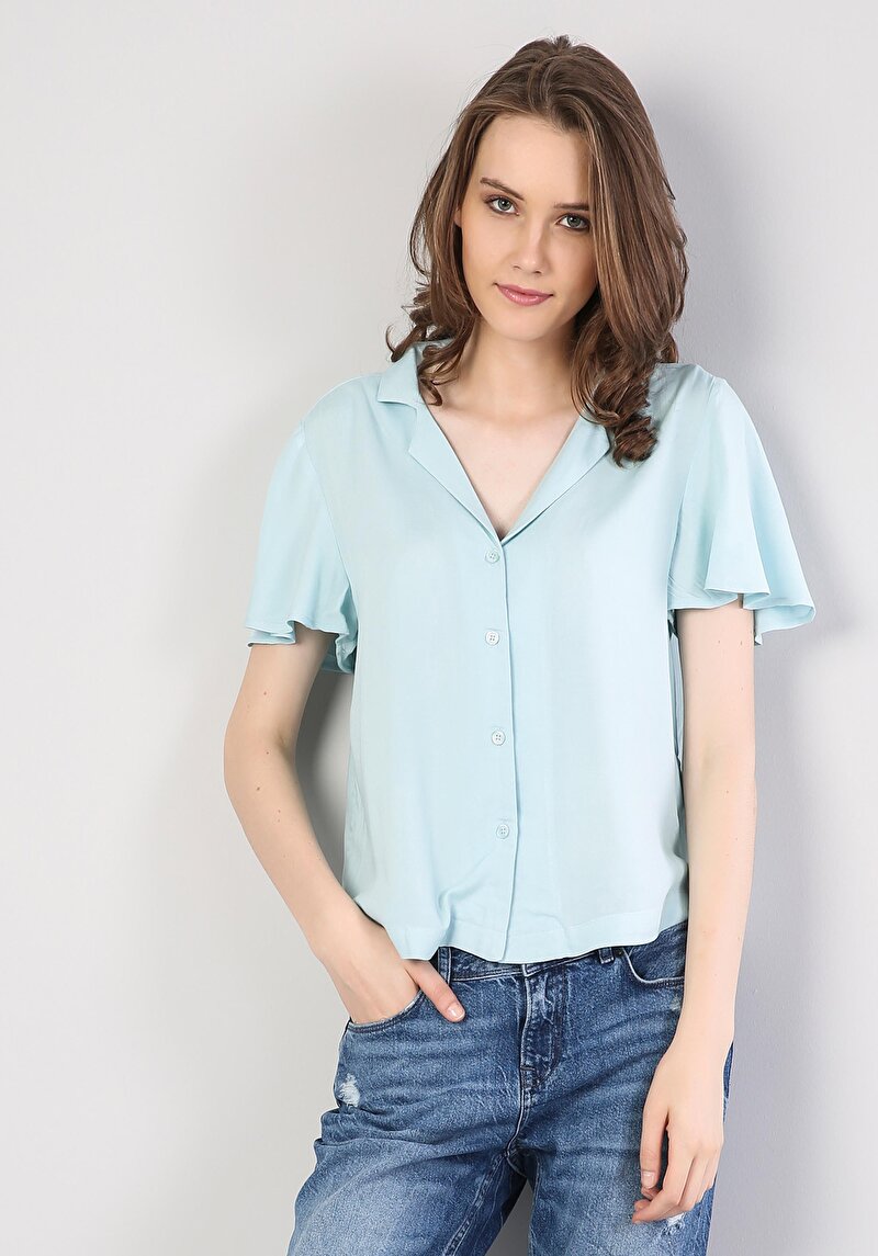 Зображення Сорочка З Коротким Рукавом Жіноча Зелена  Cl1034036