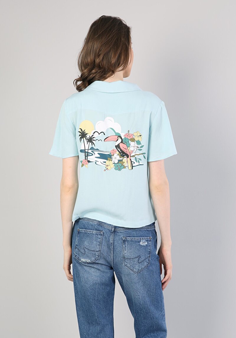 Зображення Сорочка З Коротким Рукавом Жіноча Зелена Cl1034036