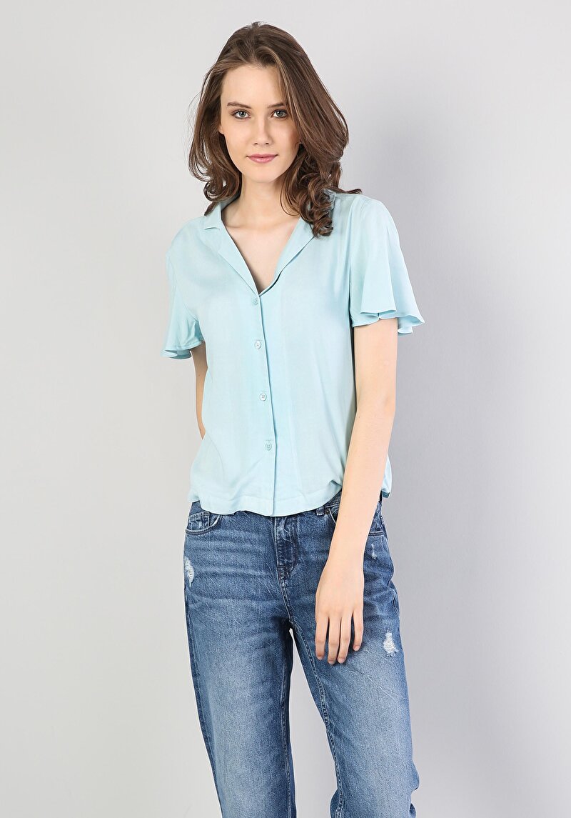 Показати інформацію про Сорочка З Коротким Рукавом Жіноча Зелена  Cl1034036