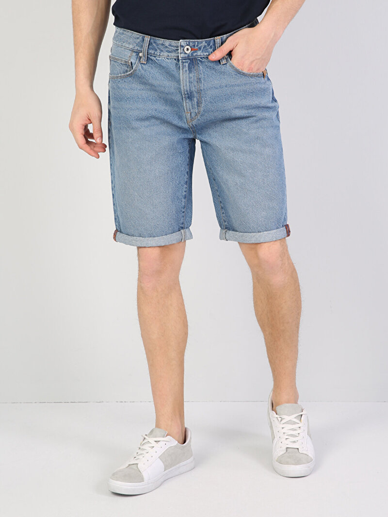 Показати інформацію про Джинсові Шорти Чоловічі Блакитні Cl1042717