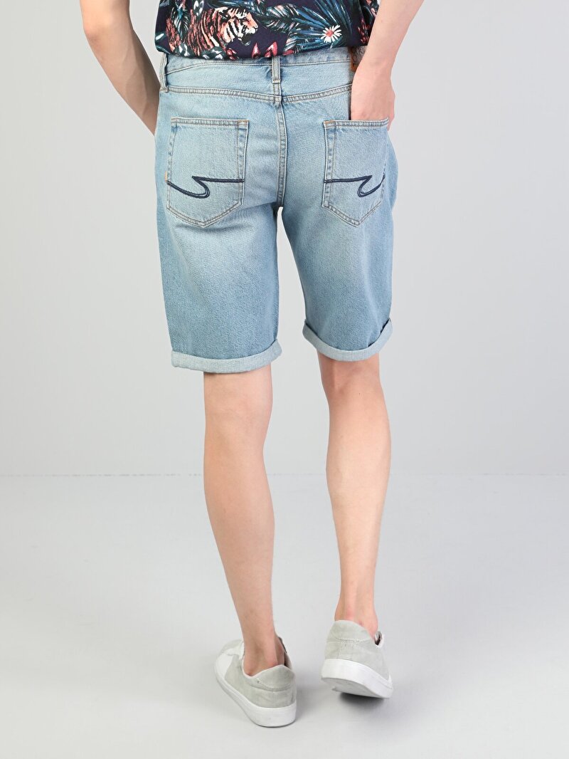 Показати інформацію про Джинсові Шорти Чоловічі Блакитні Cl1042720