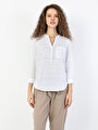 thumb-Показати інформацію про Сорочка З Довгим Рукавом Жіноча Біла Оверсайз Cl1048541
