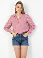 thumb-Показати інформацію про Сорочка З Довгим Рукавом Жіноча Червона Оверсайз Cl1049229