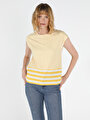 thumb-Показати інформацію про Футболка З Коротким Рукавом Жіноча Жовта  Cl1049074