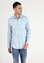 thumb-Показати інформацію про Сорочка З Довгим Рукавом Чоловіча Блакитна  Cl1050715