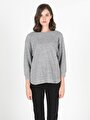 thumb-Показати інформацію про Футболка З Довгим Рукавом Жіноча Сіра Класичного Крою Cl1050520
