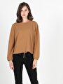 thumb-Показати інформацію про Футболка З Довгим Рукавом Жіноча Коричнева  Cl1050509