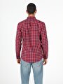 thumb-Показати інформацію про Сорочка З Довгим Рукавом Чоловіча Червона  Cl1050015