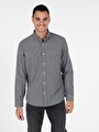 thumb-Показати інформацію про Сорочка З Довгим Рукавом Чоловіча Сіра  Cl1050127