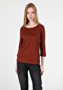 thumb-Показати інформацію про Футболка З Довгим Рукавом Жіноча Коричнева  Cl1050484