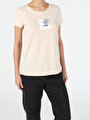 thumb-Показати інформацію про Футболка Жіноча Бежева Класичного Крою Cl1052427