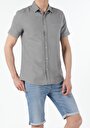 thumb-Показати інформацію про Сорочка З Коротким Рукавом Чоловіча Сіра  Cl1054246