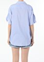 thumb-Показати інформацію про Сорочка З Коротким Рукавом Жіноча Блакитна  Cl1054681