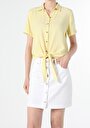 thumb-Показати інформацію про Сорочка З Коротким Рукавом Жіноча Жовта  Cl1054186