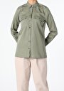 thumb-Показати інформацію про Сорочка З Довгим Рукавом Жіноча Зелена  Cl1056486