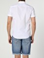 thumb-Показати інформацію про Сорочка З Коротким Рукавом Чоловіча Біла Вузького Крою Cl1053596