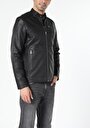 thumb-Показати інформацію про Куртка З Еко-шкіри Чоловіча Чорна  Cl1052389