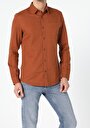 thumb-Показати інформацію про Сорочка З Довгим Рукавом Чоловіча Коричнева  Cl1054986