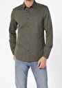 thumb-Показати інформацію про Сорочка З Довгим Рукавом Чоловіча Зелена  Cl1054986