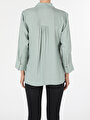 thumb-Показати інформацію про Сорочка З Довгим Рукавом Жіноча Зелена  Cl1054992