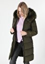 thumb-Показати інформацію про Пальто Жіноче Зелене  Cl1055695