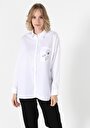 thumb-Показати інформацію про Сорочка З Довгим Рукавом Жіноча Біла  Cl1055830