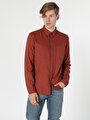 thumb-Показати інформацію про Сорочка З Довгим Рукавом Чоловіча Коричнева  Cl1055941