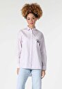 thumb-Показати інформацію про Сорочка З Довгим Рукавом Жіноча Фіолетова  Cl1057295